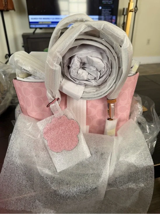 NWT Coach Mollie Signature Powder Pink (factory wrapped) - Picture 2 of 4